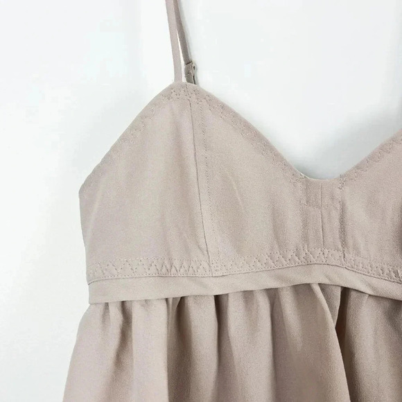 Kimchi Blue Womens XS Cropped Babydoll Blouse Cami Top Blush Pink Festival - Picture 3 of 5